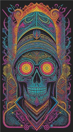 Psychedelic Skull