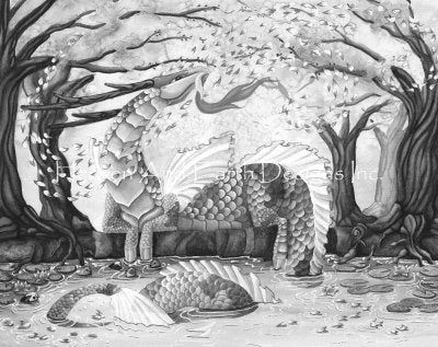 Cherry Blossom Breezes BW - Carla Morrow