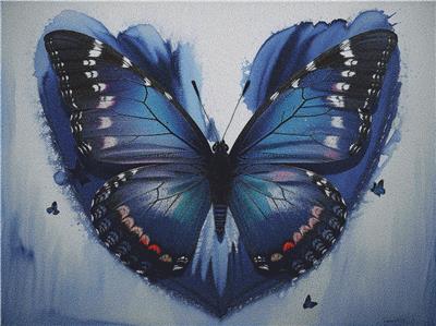 Vibrant Blue Butterfly
