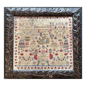 Elizabeth Hughes 1851 Sampler