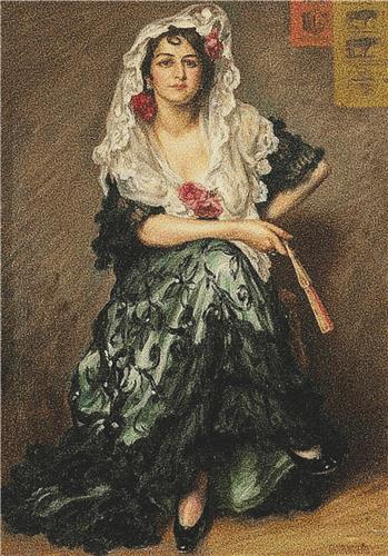 Dancer in Spanish Costume