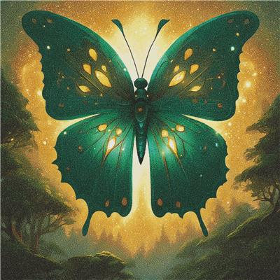 Teal Butterfly