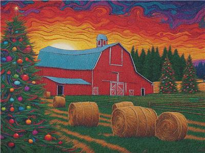 Psychedelic Christmas Tree Farm