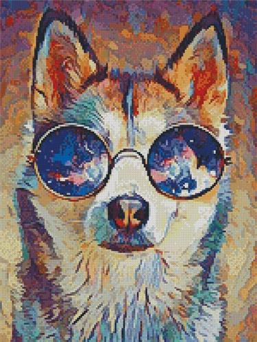 Mini Cool Abstract Husky