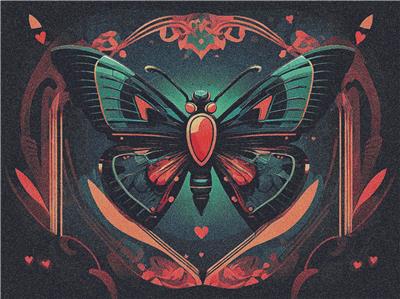 Retro Butterfly