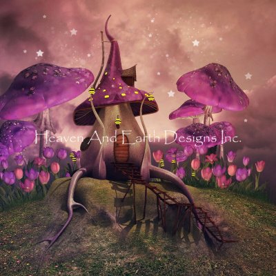 Fantasy Mushrooms on a Hill - Solo Collection