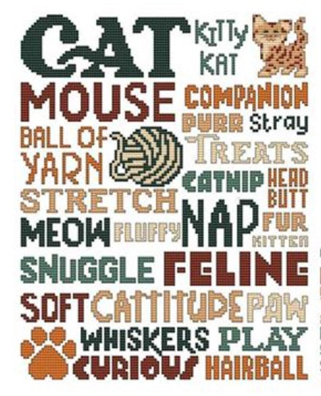 Cat Subway Art - Rectangle