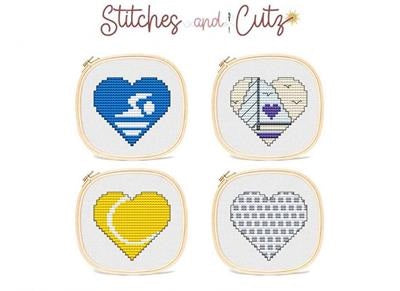 Love Hearts - Swimming/Sailing/Tennis /Golfing
