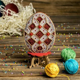 Cross Stitch Kit/Wood - FLW-038