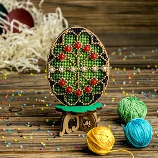 Cross Stitch Kit/Wood - FLW-039