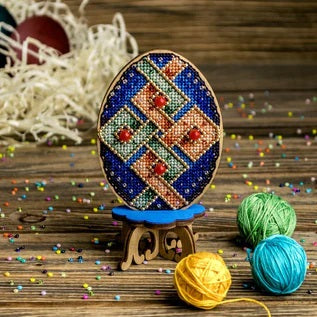 Cross Stitch Kit/Wood - FLW-040