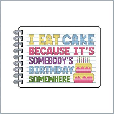 Sassy Threads Series II - I Eat Cake.  