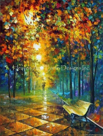 Misty Park - Leonid Afremov