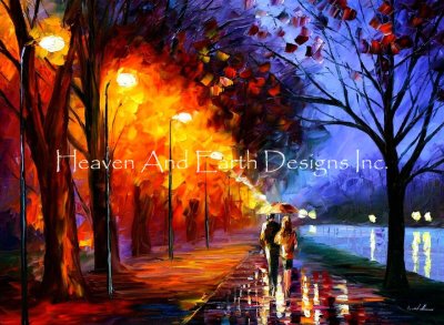 Alley by the Lake/Mini - Leonid Afremov