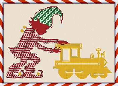 Elf and Little Train