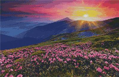 Rhododendron Mountain Sunset (Large)