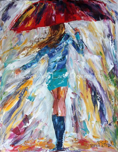 Rain Dance in Blue - Karen Tarlton