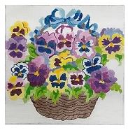 Basket of Pansies