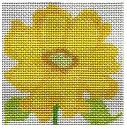 Simple Flower Coaster - Yellow Belle Flower