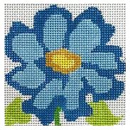 Simple Flower Coaster - Blue Belle Flower
