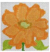 Simple Flower Coaster - Cantaloupe Belle Flower
