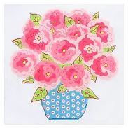 Bowl of Pink Flowers