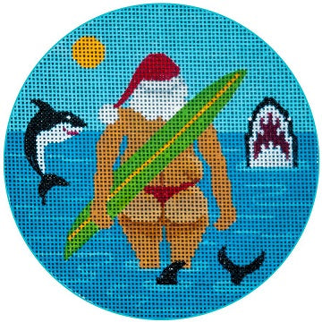 Surfing Santa