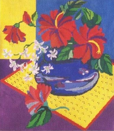 Hibiscus In Blue