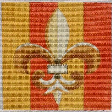 Fleur de Lis/Orange