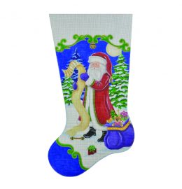 Old World Santa w/List Stocking 13M