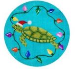 Turtle w/Christmas Lights
