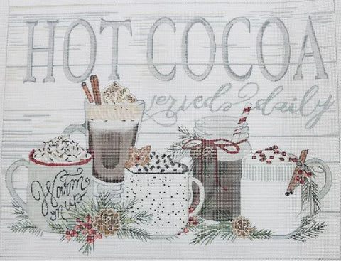 Hot Chocolate - Cocoa Served Daily Sign