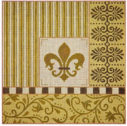 Mustard Fleur w/Borders