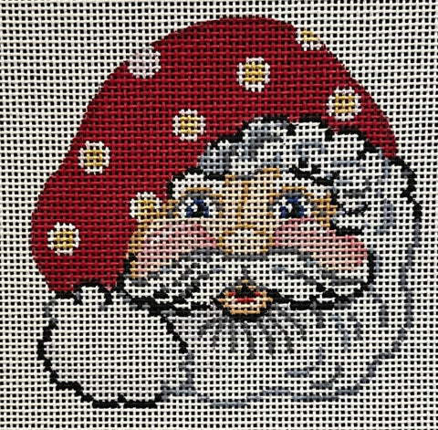 Santa Face w/Red & White Dot Hat - 18M  (Patti Mann)