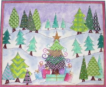 Patchwork Christmas Tree Forest 