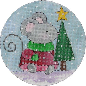Christmas Mouse w/Tree