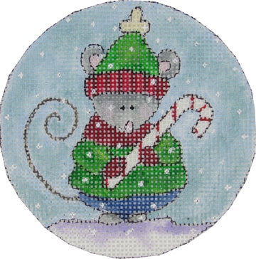 Christmas Mouse w/Candy Cane
