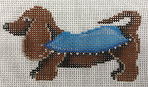 Dachshund - Blue Blanket (Patti Mann)
