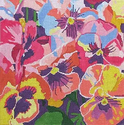 Large Peachy Pansies (Jean Smith)