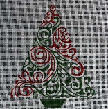 Red and Green Triangle Tree  