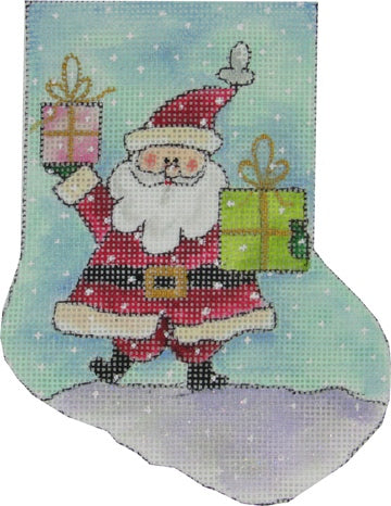 Mini Sock - Santa w/Presents