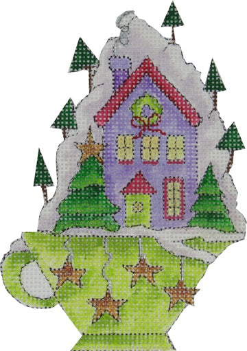 Village in a Cup - Purple House