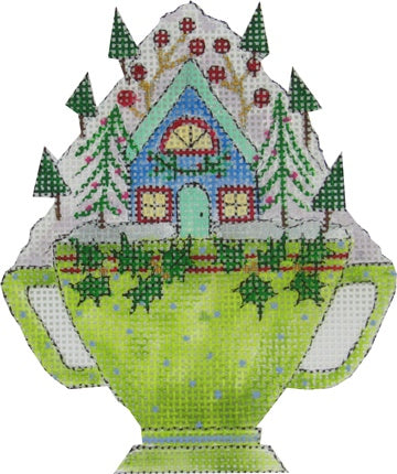 Village in a Cup - Blue House