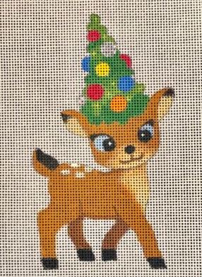 Mini Reindeer w/Tree