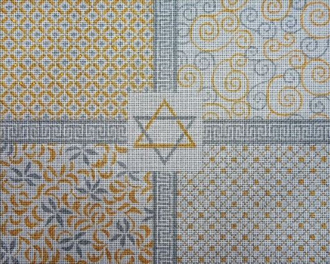 Silver and Gold Elegance w/Star