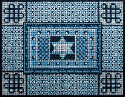 Grey Blue Borders w/Star
