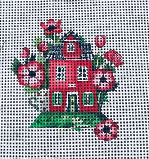 Poppy House LH-8 (Mindys Needlepoint)