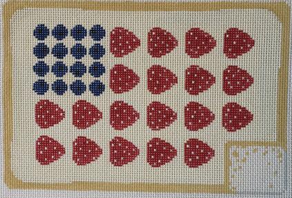 Berry Flag Clutch/Tray (Rachel Donley)
