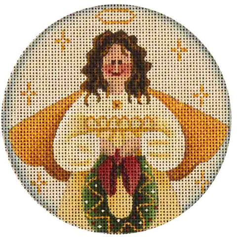 Folk Wreath Angel
