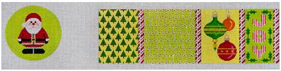 Christmas Patchwork w/Santa Treasure Box
